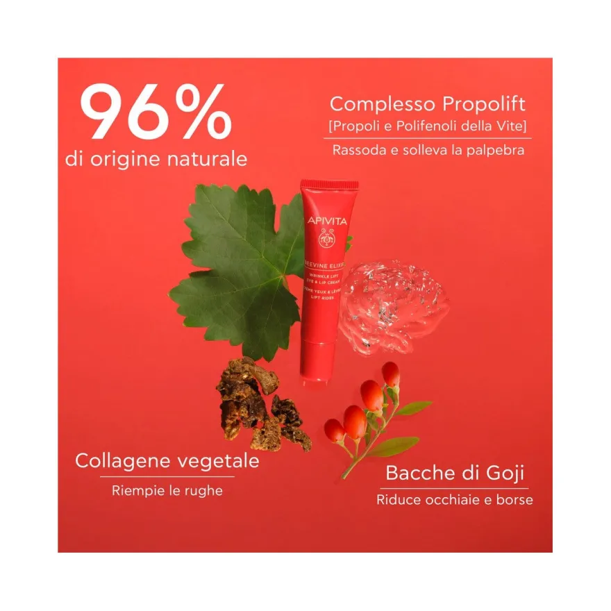 Apivita Beevine Elixir Crema Anti-Rughe Contorno Occhi e Labbra 15ml
