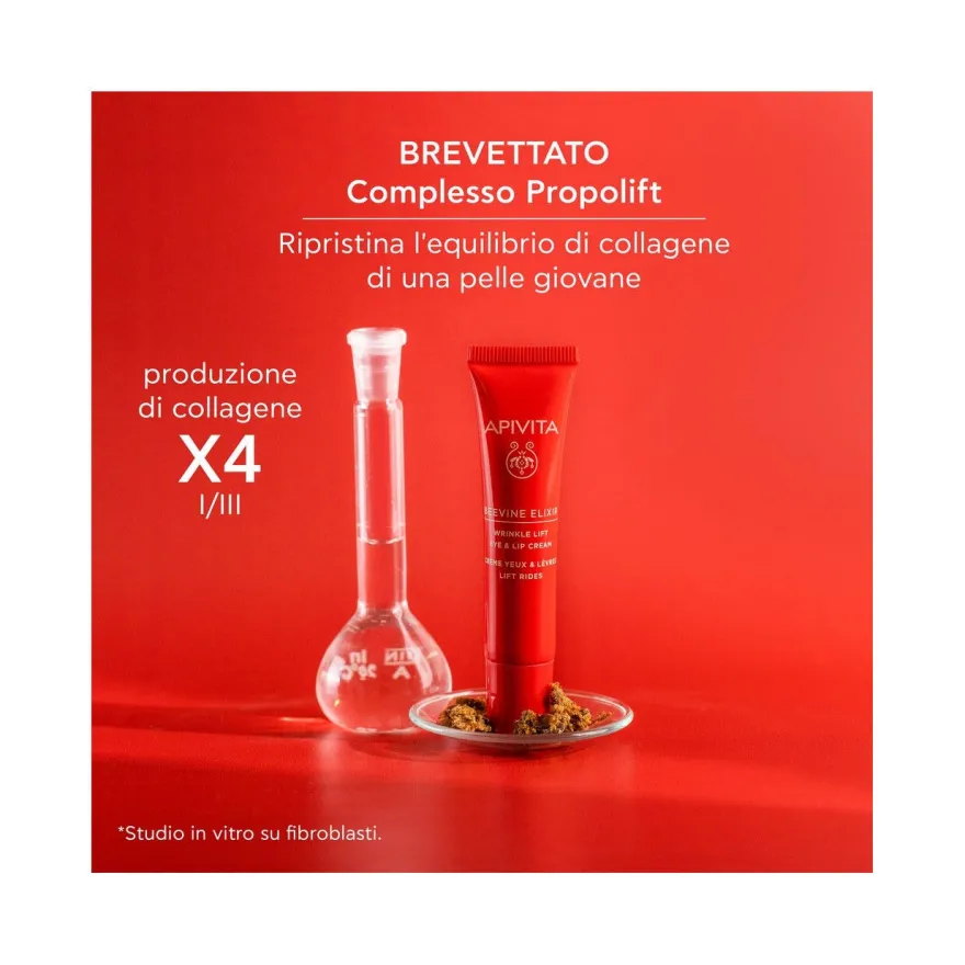 Apivita Beevine Elixir Crema Anti-Rughe Contorno Occhi e Labbra 15ml