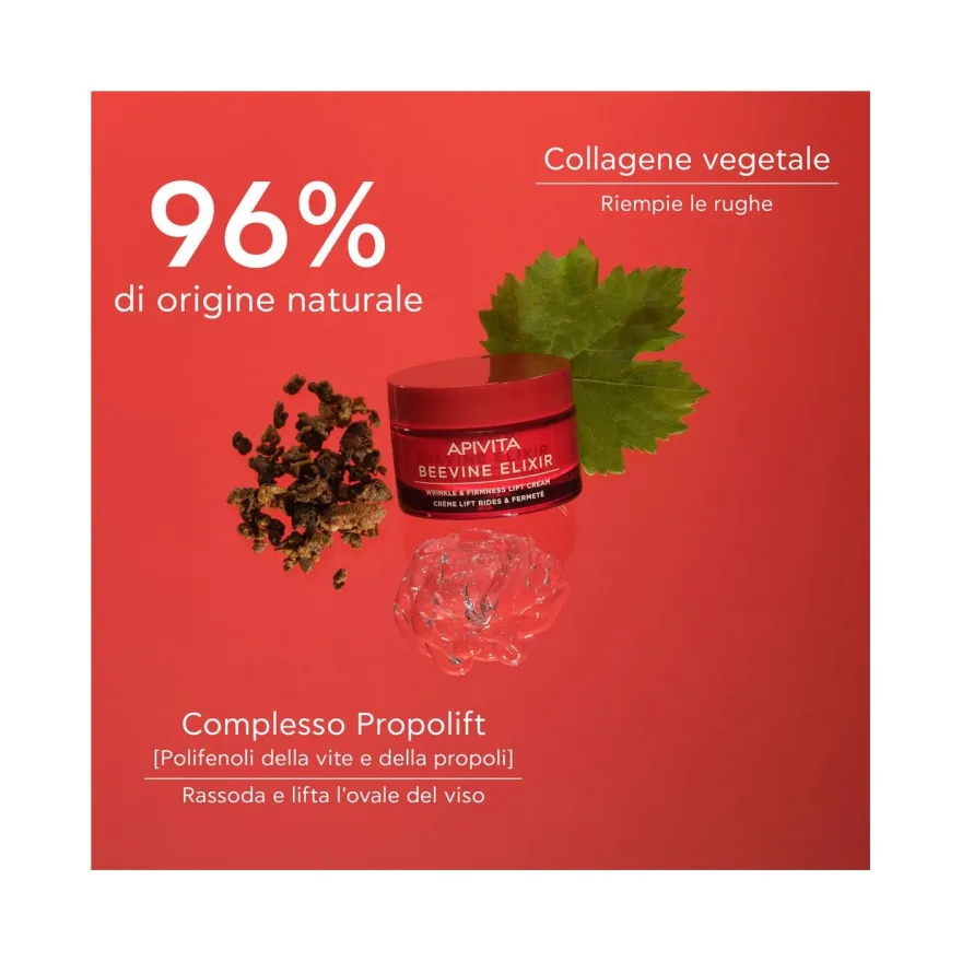 Apivita Beevine Elixir Crema Anti-Rughe Rassodante Liftante Texture Leggera 50ml