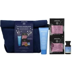 Apivita Cofanetto Aqua Beelicious Crema Comfort Idratante 40ml+Tonico Idratante 20ml+Maschera Argilla Rosa 2x8ml