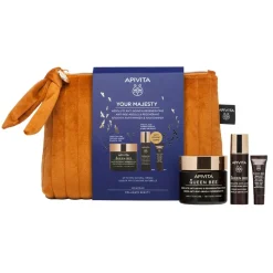 Apivita Cofanetto Queen Bee Crema Anti-età Assoluta Texture Leggera+Siero Anti-età Assoluto 10ml+Contorno Occhi 2ml