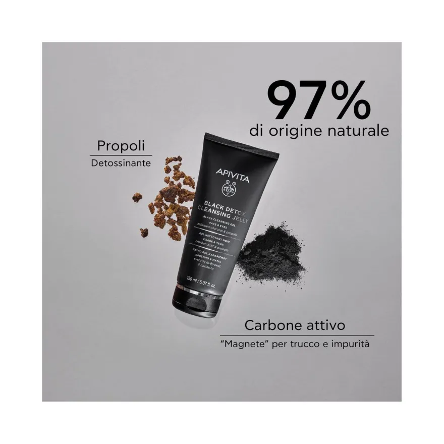 Apivita Gel Detergente Nero Viso/Occhi 150ml
