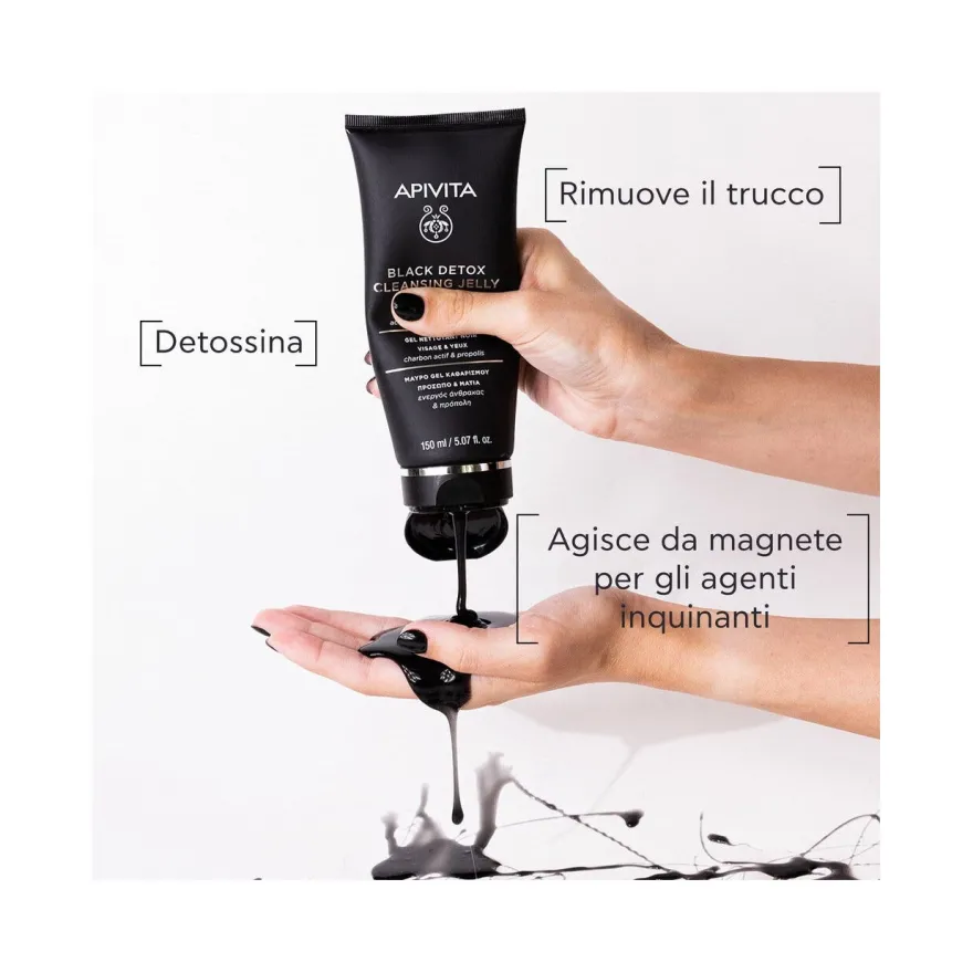 Apivita Gel Detergente Nero Viso/Occhi 150ml