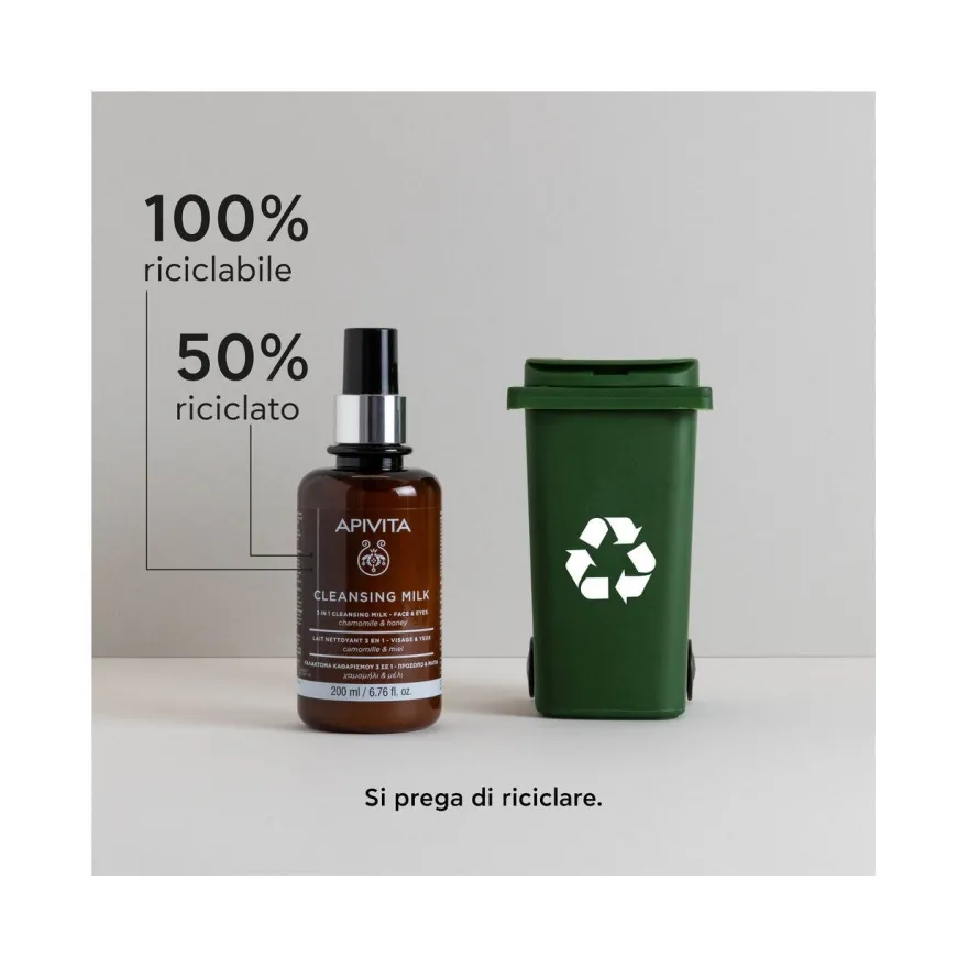 Apivita Latte Detergente Viso/Occhi 200ml