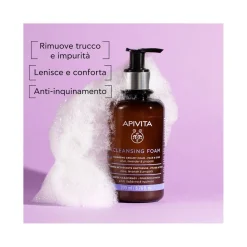 Apivita Mousse Detergente Cremosa Viso/Occhi 200ml