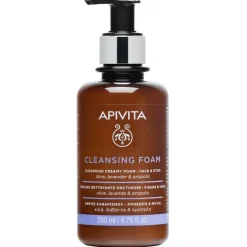 Apivita Mousse Detergente Cremosa Viso/Occhi 200ml