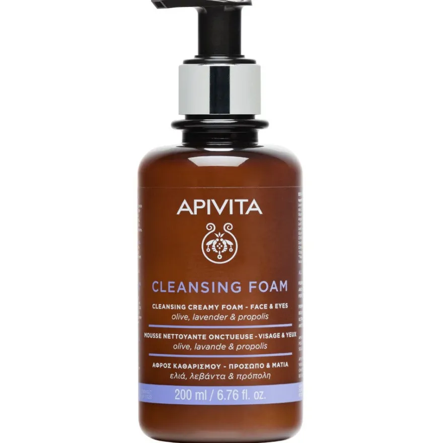 Apivita Mousse Detergente Cremosa Viso/Occhi 200ml