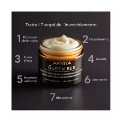 Apivita Queen Bee Light Crema Viso Anti-Età Assoluta&Rigenerante Texture Leggera 50ml