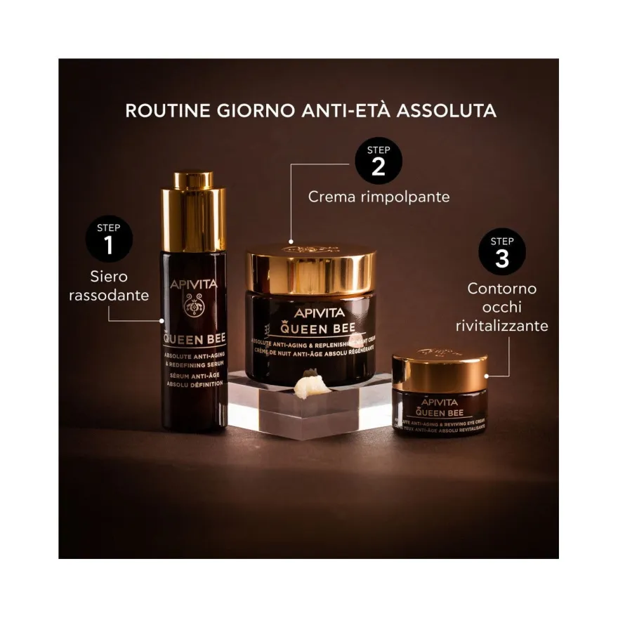 Apivita Queen Bee Night Crema Viso Notte Anti-Età Assoluta&Rimpolpante 50ml