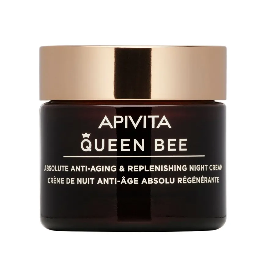 Apivita Queen Bee Night Crema Viso Notte Anti-Età Assoluta&Rimpolpante 50ml