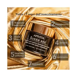 Apivita Queen Bee Rich Crema Viso Anti-Età Assoluta&Rigenerante Texture Ricca 50ml