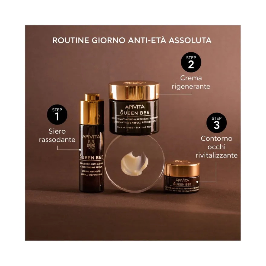 Apivita Queen Bee Rich Crema Viso Anti-Età Assoluta&Rigenerante Texture Ricca 50ml