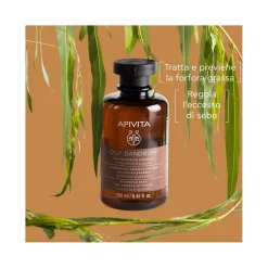 Apivita Shampoo Forfora Grassa Per Capelli 250ml