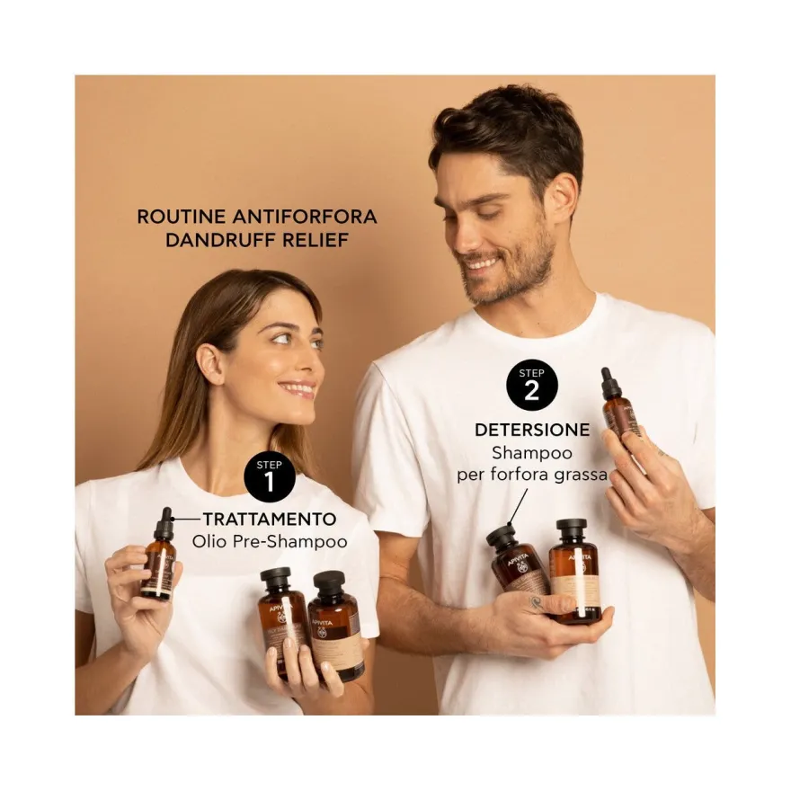 Apivita Shampoo Forfora Grassa Per Capelli 250ml