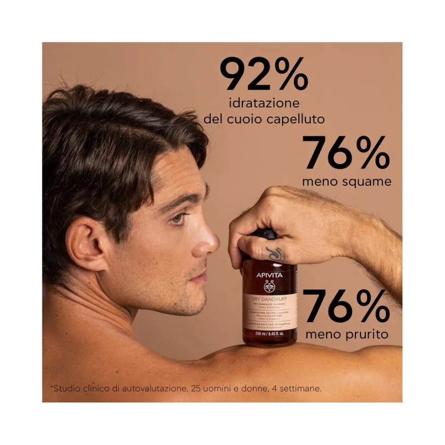 Apivita Shampoo Forfora Secca Per Capelli 250ml