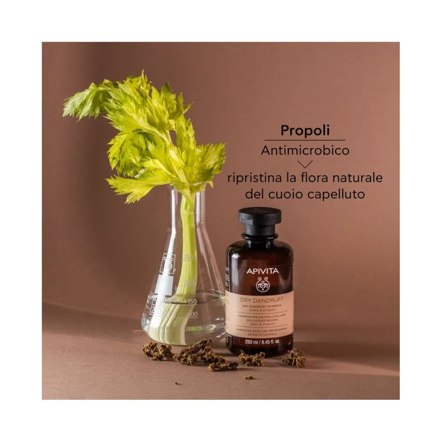 Apivita Shampoo Forfora Secca Per Capelli 250ml