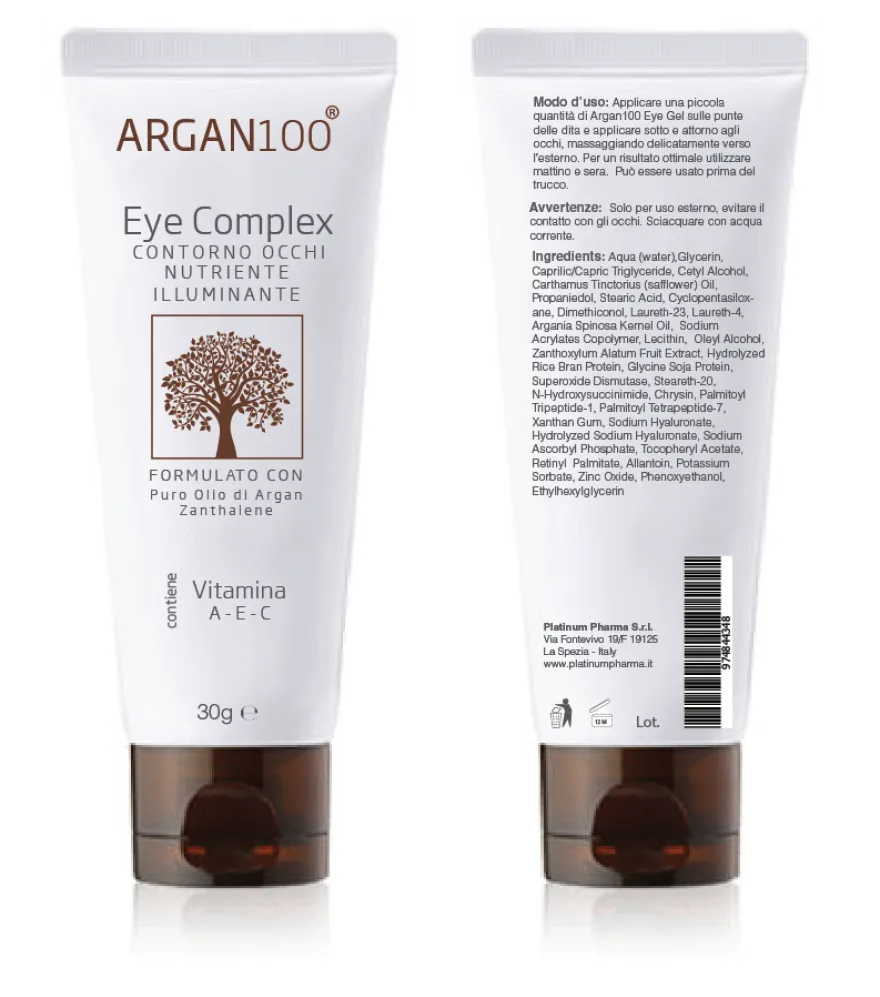 Argan 100 Eye Complex Contorno Occhi Nutriente Illuminante 30ml