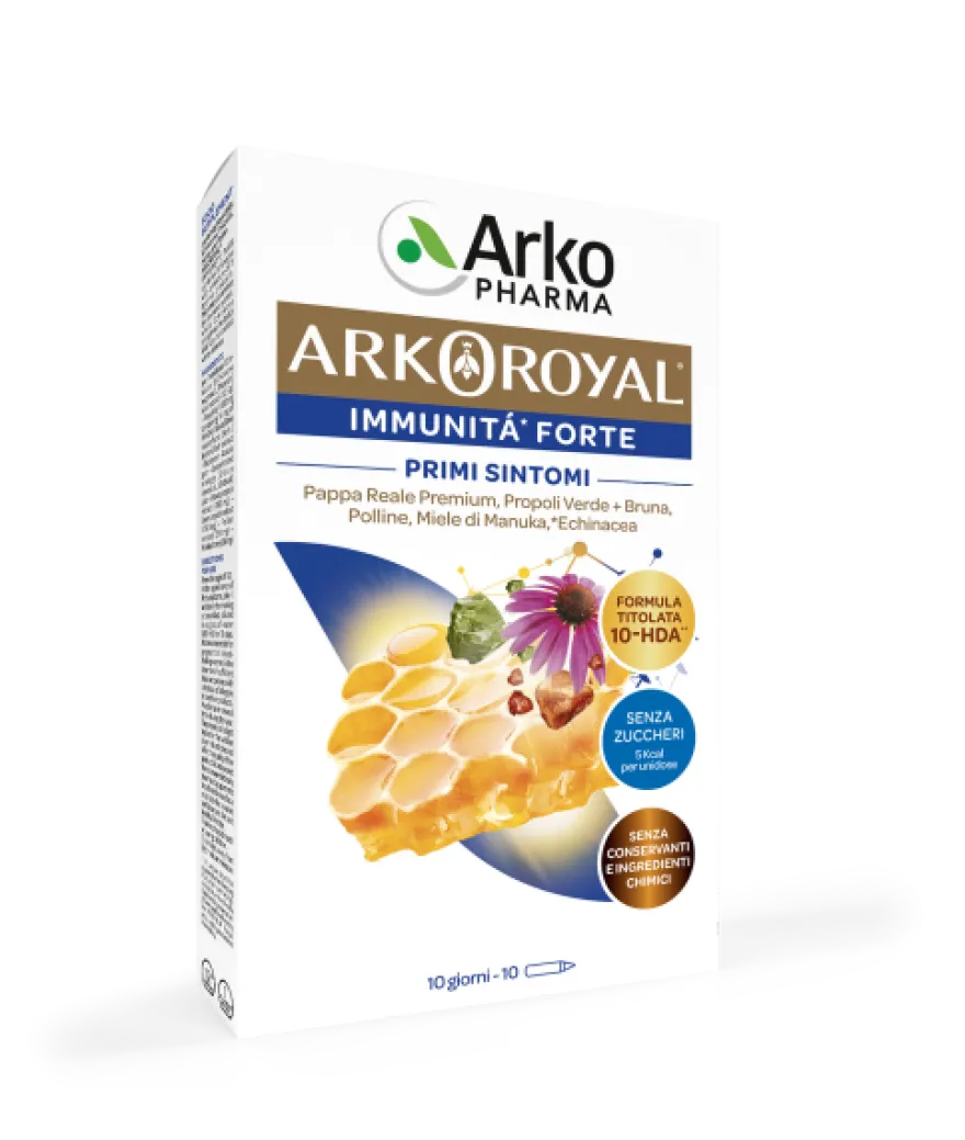Arkopharma Arkoroyal Immunità Forte Senza Zucchero 10 Flaconcini Da 15ml