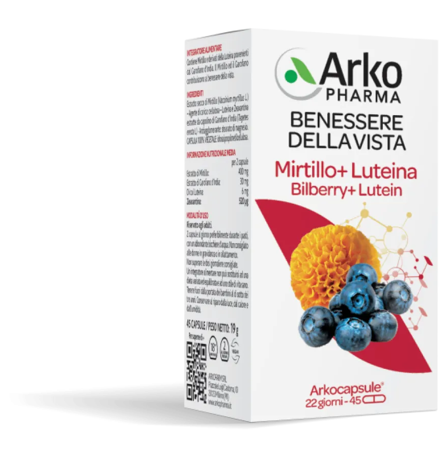 Arkopharma Mirtillo + Luteina 45 Capsule