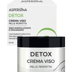 Aspersina Detox Crema Viso Pelli Miste/Grasse/Impure 50ml