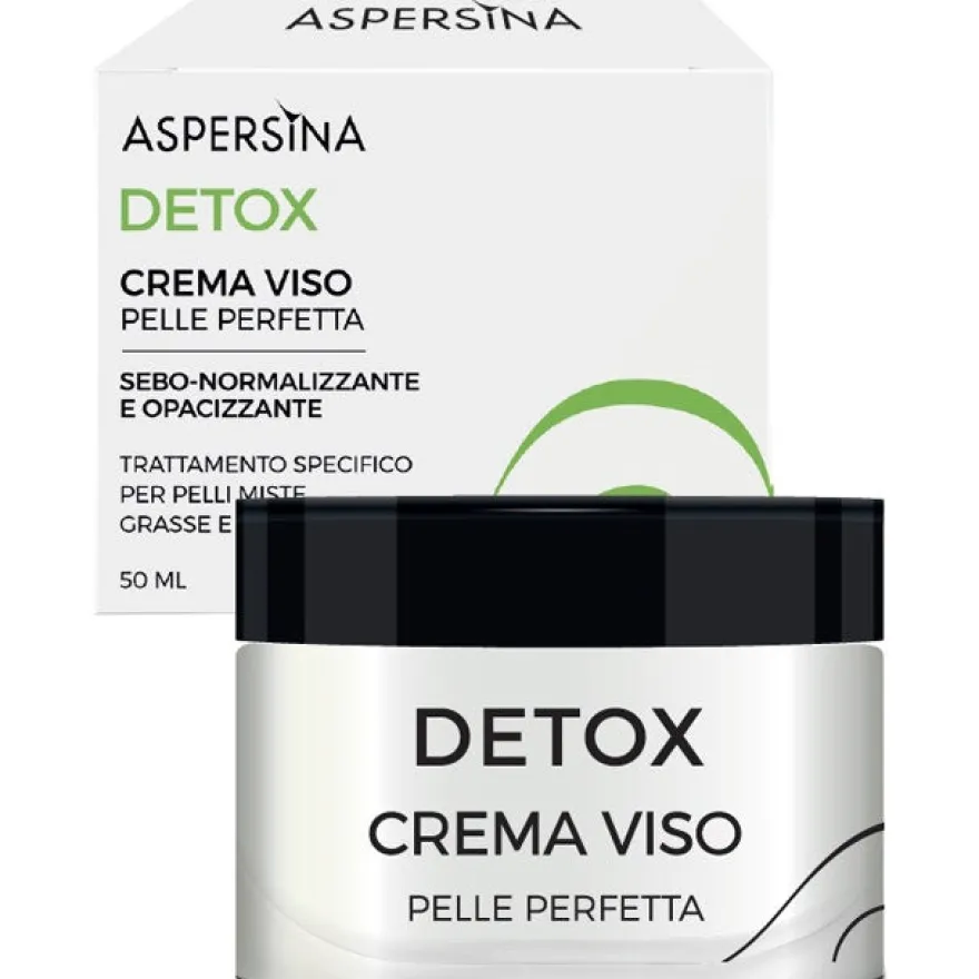 Aspersina Detox Crema Viso Pelli Miste/Grasse/Impure 50ml