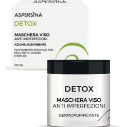 Aspersina Detox Maschera Viso Pelle Mista/Grassa/Impura 100ml
