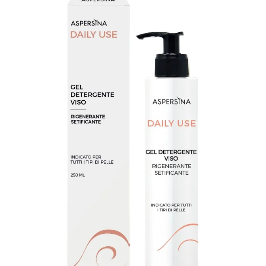 Aspersina Gel Detergente Viso Rigenerante/Setificante 250ml