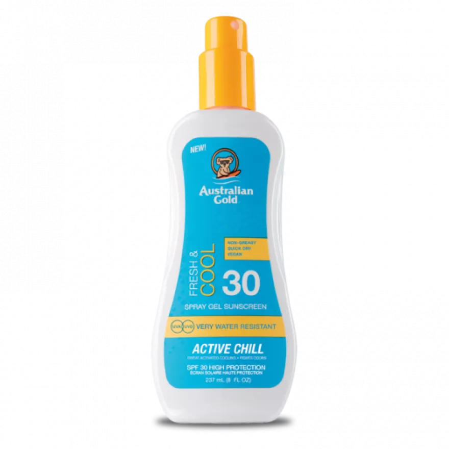 Australian Gold Fresh E Cool Protezione Solare SPF30 Spray Gel 237ml