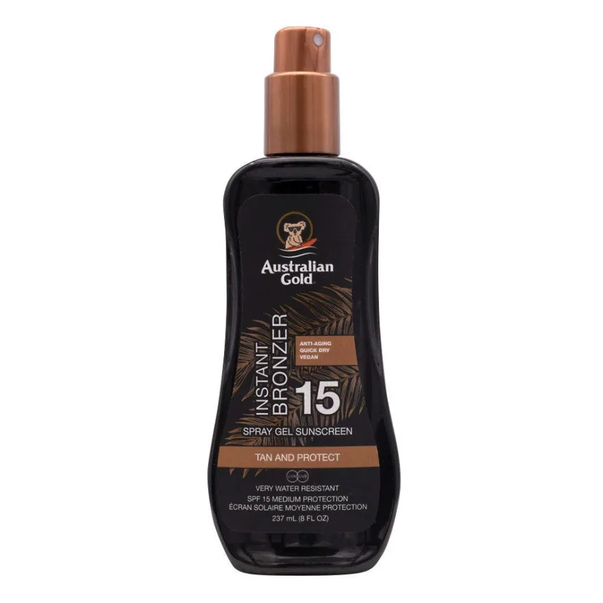 Australian Gold Gel Spray SPF15 Con Bronzer 237ml