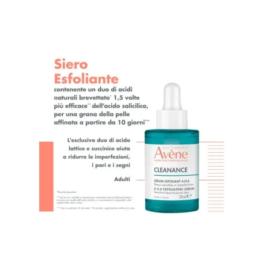 Avene Cleanance Siero Esfoliante A.H.A. 30ml