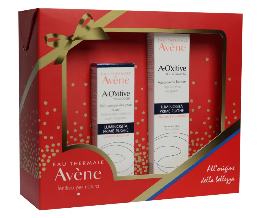 Avene Cofanetto A-Oxitive Crema Levigante 30ml+ Contorno Occhi 15ml