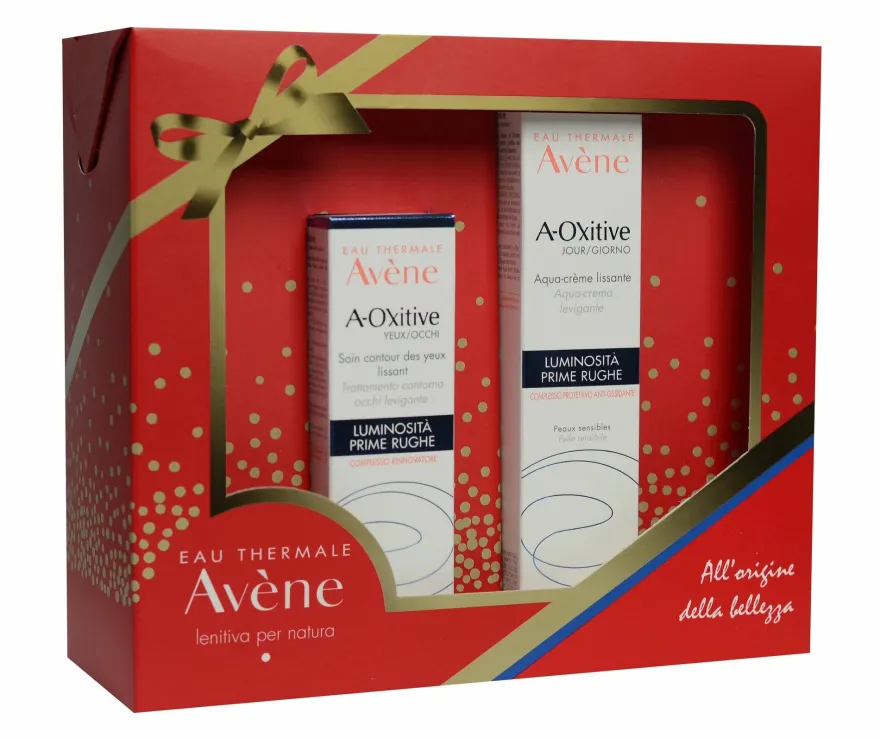 Avene Cofanetto A-Oxitive Crema Levigante 30ml+ Contorno Occhi 15ml
