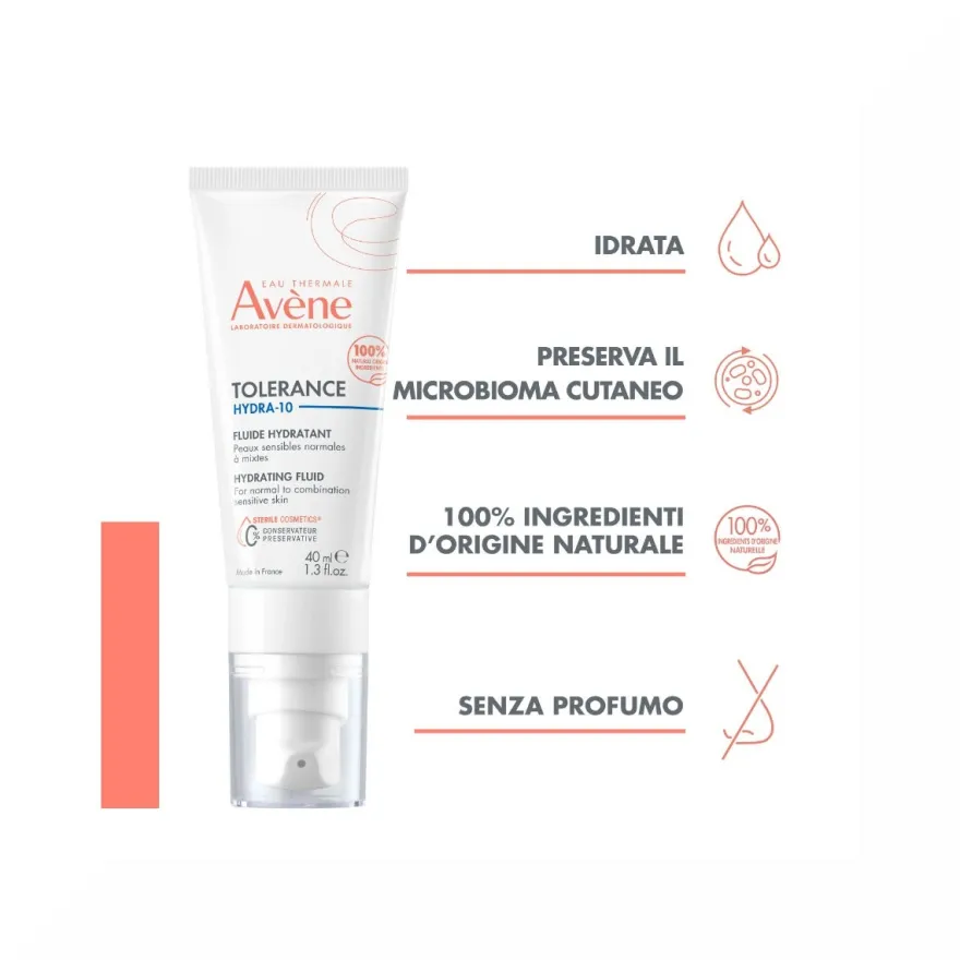 Avene Tolerance Hydra-10 Fluido Idratante 40ml