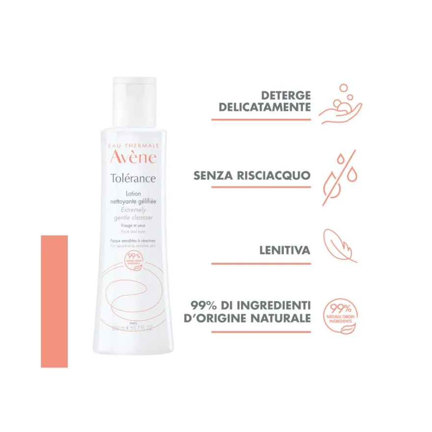 Avene Tolerance Lozione Detergente Gel 200ml Pelle Sensibile