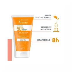 Avène Crema Senza Profumo SPF 50+ Solare Viso 50ml Protezione