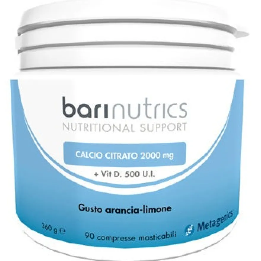 Barinutrics Caldo Calcio Citrato Arancia/Limone 90 Compresse