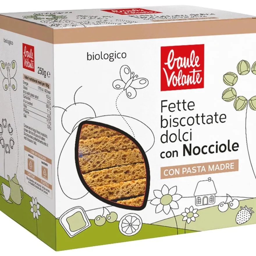 Baule Volante Fette Biscottate Dolci Gusto Nocciola e Malto 250g
