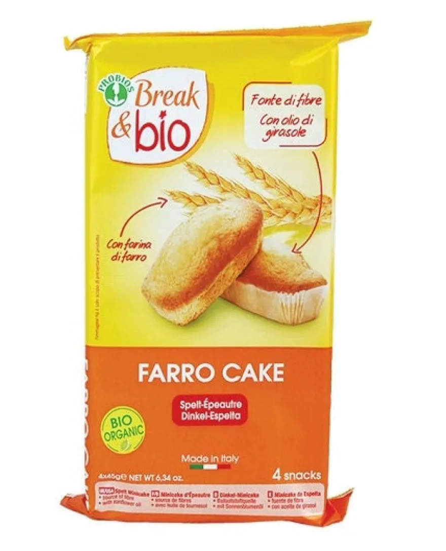 B&B FARRO CAKE NATURALE 4X45G