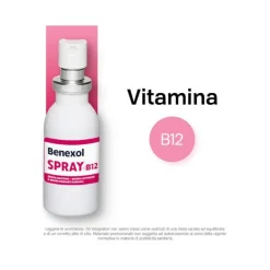 Benexol Spray Integratore alimentare di Vitamina B12 ad Alto Dosaggio con Edulcorante Flacone da 15ml