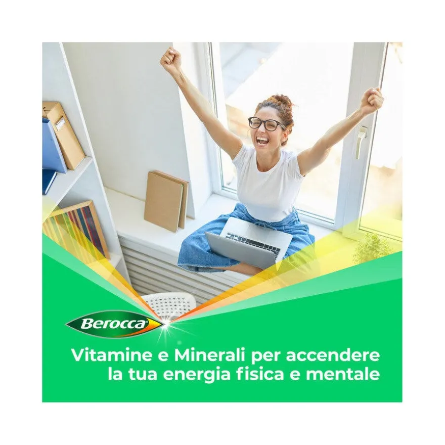 Berocca Plus Integratore Vitamine Minerali per Energia, Concentrazione, Memoria 15 Cpr Effervescenti