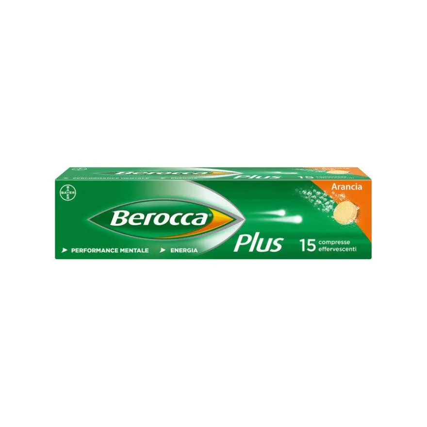 Berocca Plus Integratore Vitamine Minerali per Energia, Concentrazione, Memoria 15 Cpr Effervescenti
