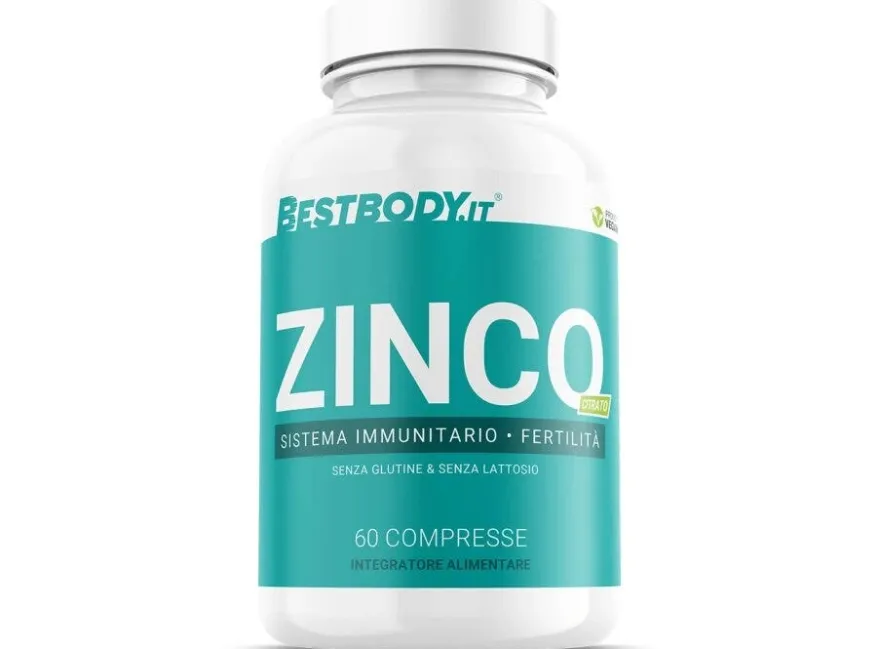 Bestbody Zinco Integratore Di Zinco Citrato 40mg 60 Compresse