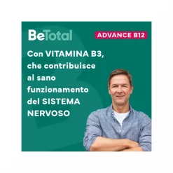Be-Total Advance B12 50+ Anni Integratore Alimentare Vitamina B12 Zinco 15 Flaconcini