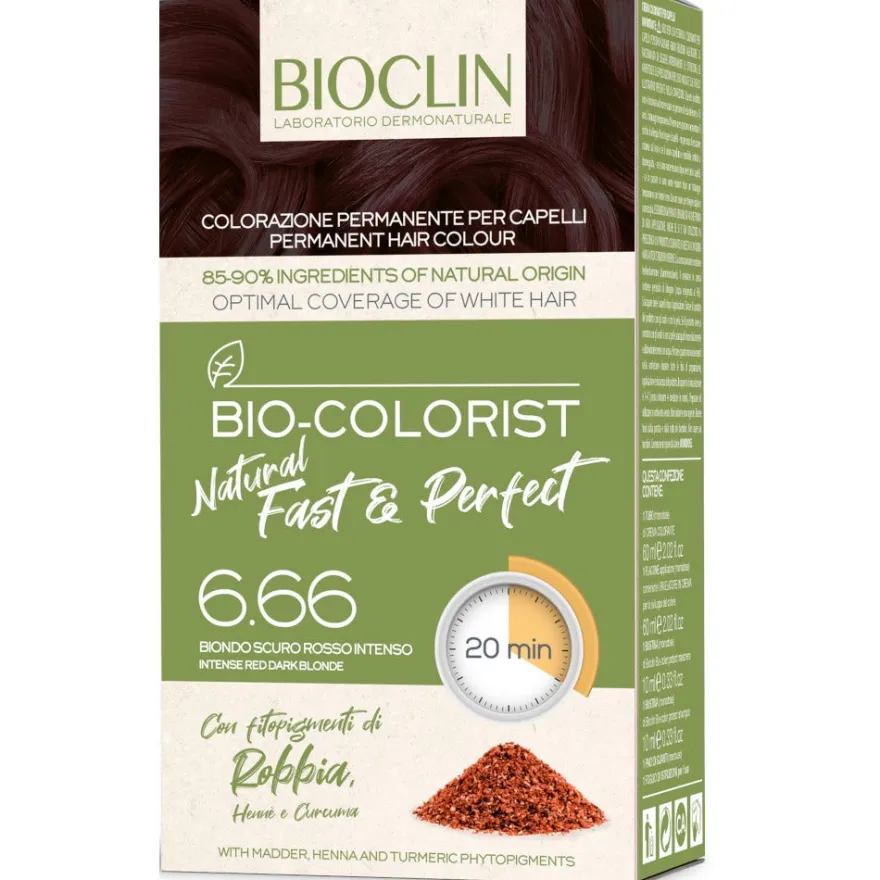 Bioclin Bio-Colorist Natural Fast E Perfect 6.66 Biondo Scuro Rosso Intenso