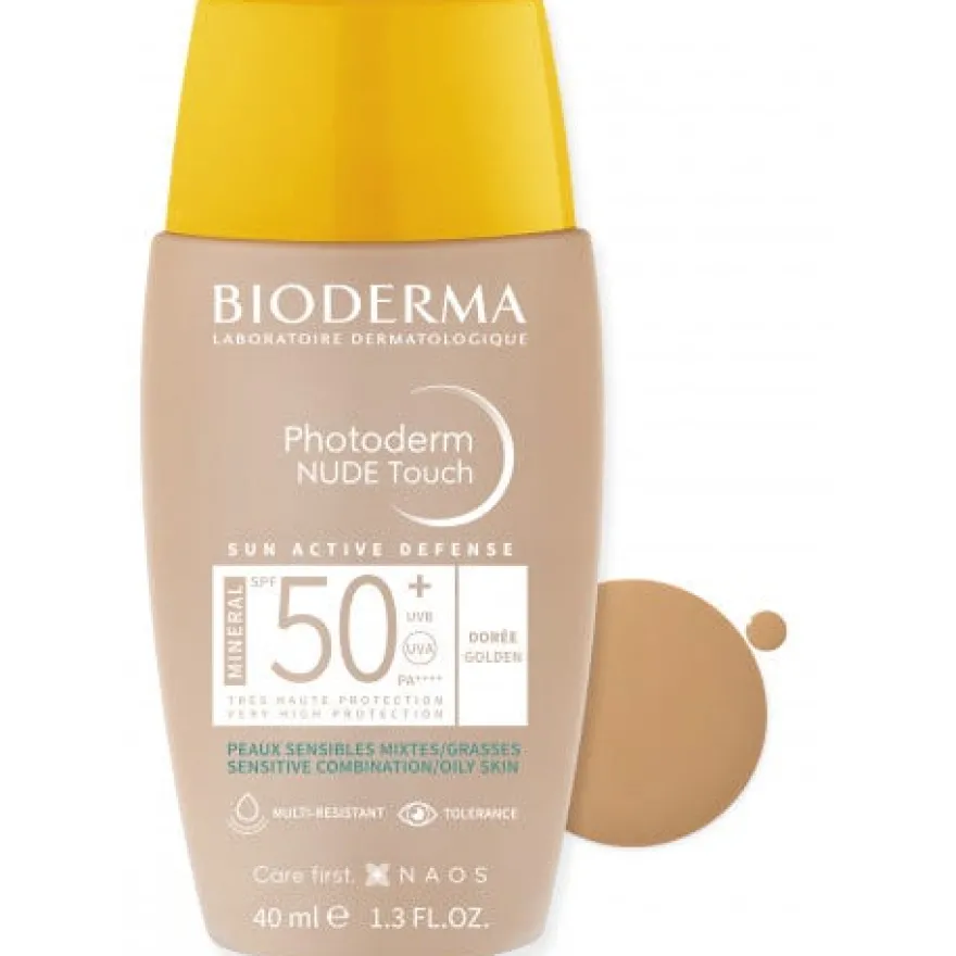 Bioderma Photoderm Nude Touch Mineral SPF 50+ Dorée 40ml