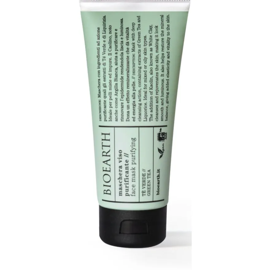Bioearth Maschera Viso Purificante Te Verde 100ml