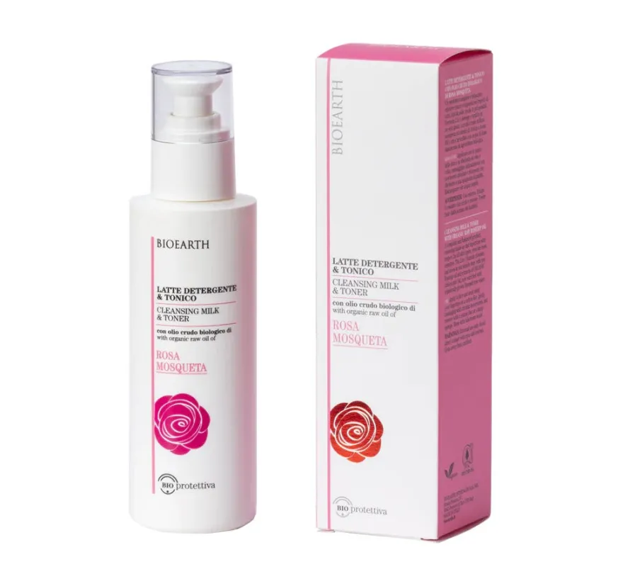 Bioearth Rosa Mosqueta Latte Detergente Tonico 200ml