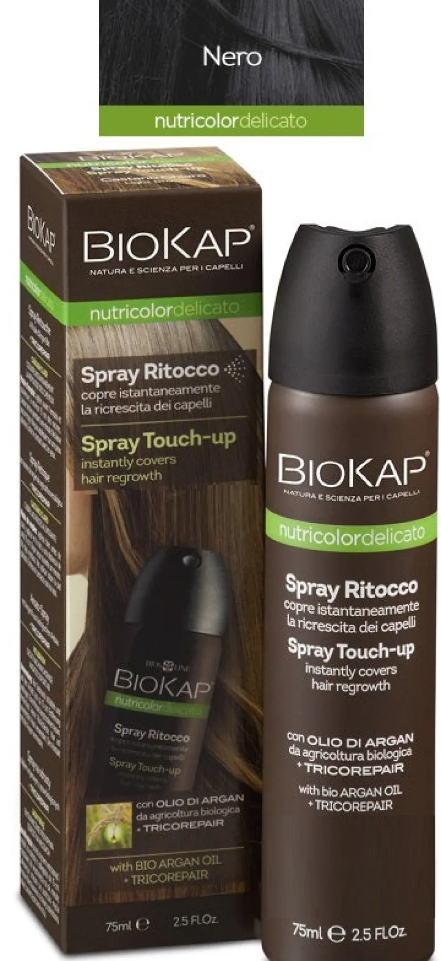 Biokap Nutricolor Delicato Spray Ritocco Nero 75ml