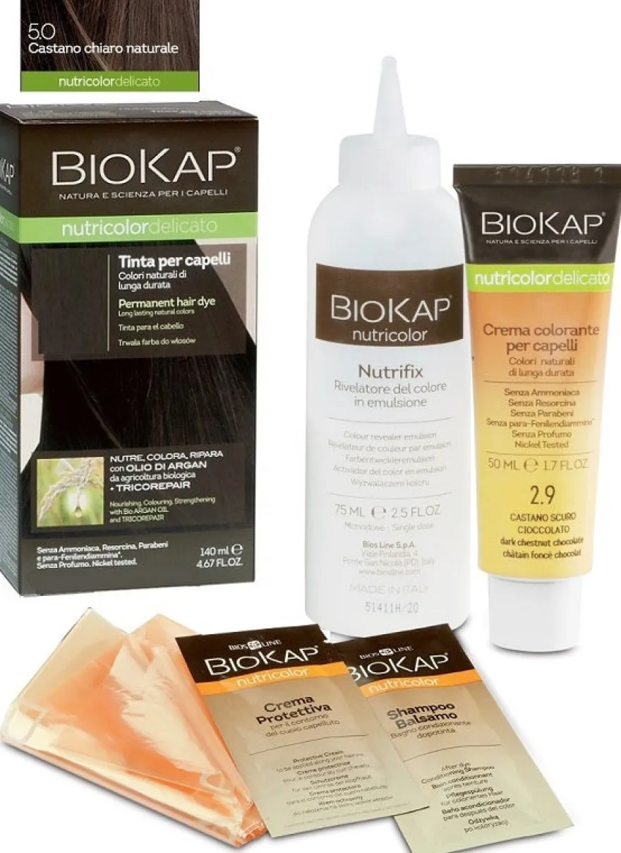 Biokap Nutricolor Delicato Tinta 5.0 New Castano Chiaro Naturale Tinta 140ml