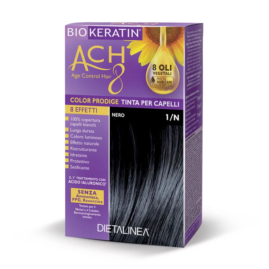 Biokeratin Ach8 Color Prodige Tinta Per Capelli Nero 1/N